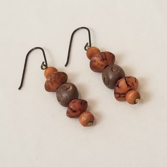 (3) Pair of Beaded Dangle Drop Bohemian Style Earrings for Pierced Ears - Picture 3 of 11